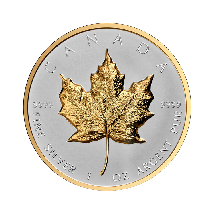 1 troy ounce zilveren Maple Leaf 2023 proof voorkant