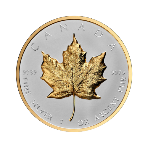 1 troy ounce zilveren Maple Leaf 2023 proof voorkant