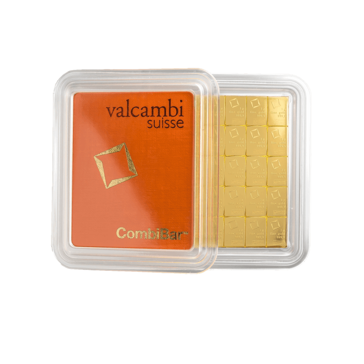 50x 1 gram gouden CombiBar voorkant