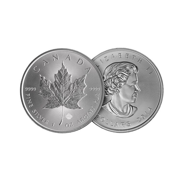 Ontwerp 1 troy ounce zilveren Maple Leaf munt