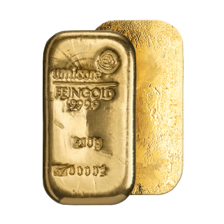 Voor- en achterzijde 500 gram Umicore