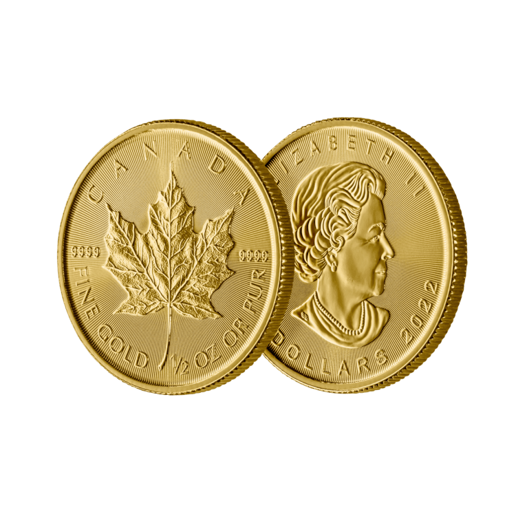 1/2 oz gouden Maple Leaf munt
