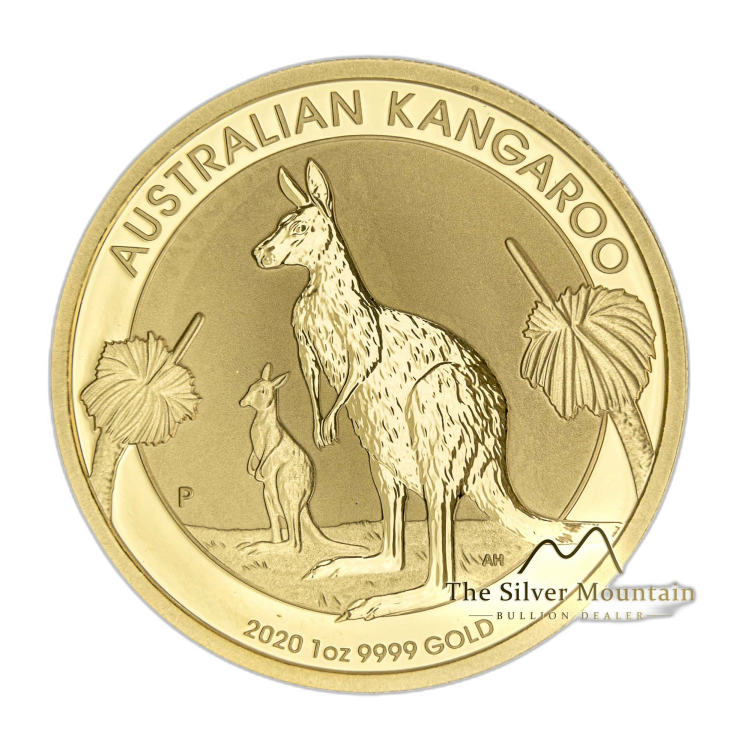 1 Troy ounce gouden munt Kangaroo 2020 perspectief 1