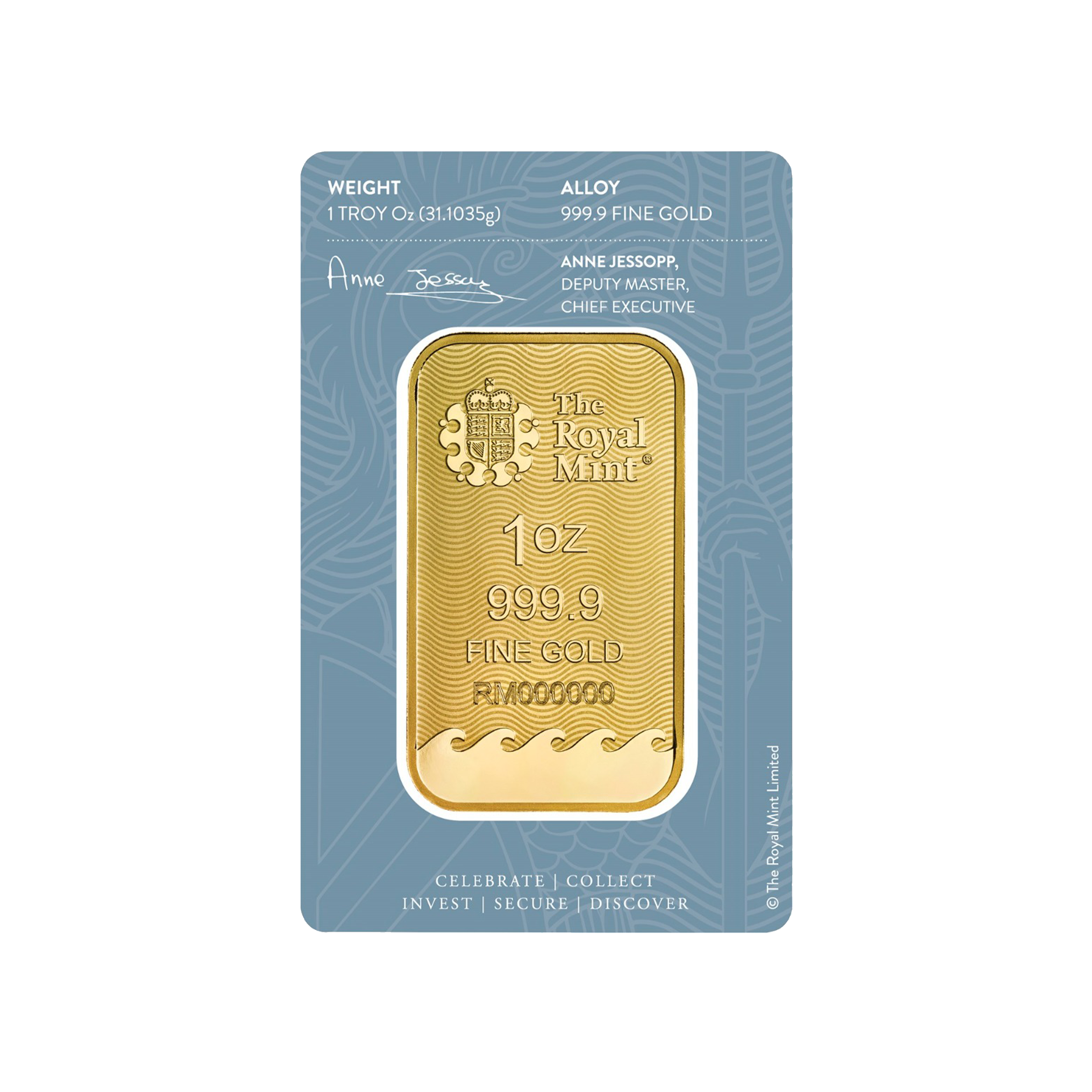 Echtheidscertificaat Britannia goudbaar 1 troy ounce