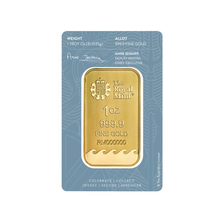 Echtheidscertificaat Britannia goudbaar 1 troy ounce