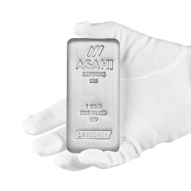 ASAHI zilverbaar van 1 kilogram