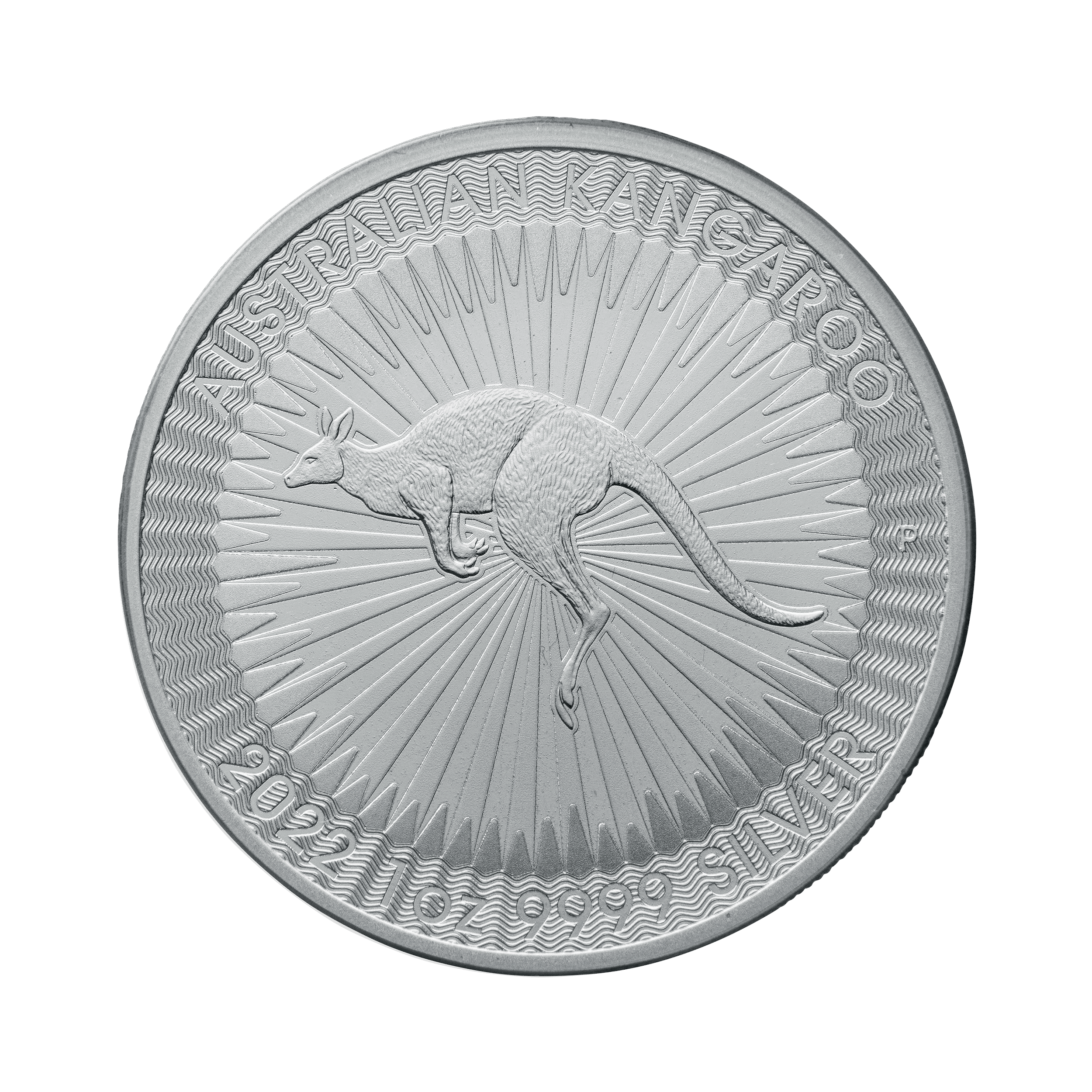 Obverse 1 troy ounce silver Kangaroo coin