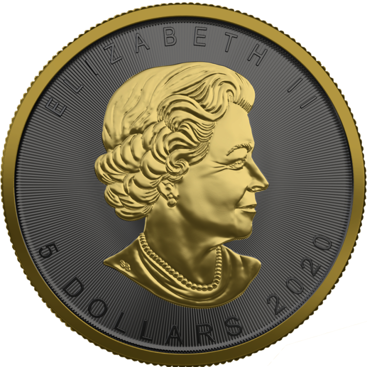 1 troy ounce silver coin Maple Leaf Chameleon 2020 angle 4