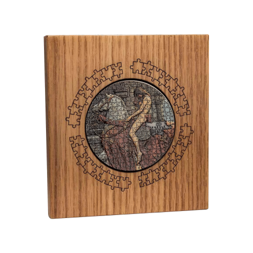 3 troy ounce zilveren munt Lady Godiva 2020 antieke afwerking voorkant