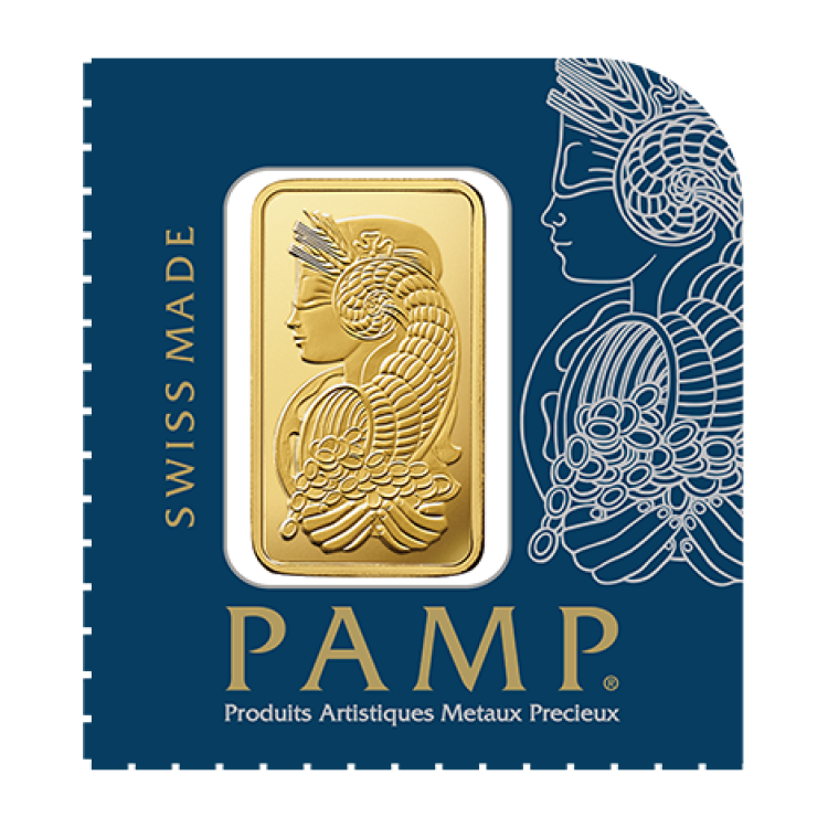 25x 1 gram goudbaar Pamp Suisse perspectief 1