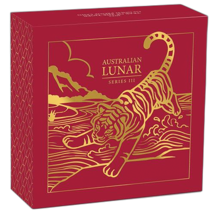 1 Troy ounce gold coin Lunar 2022 Proof back
