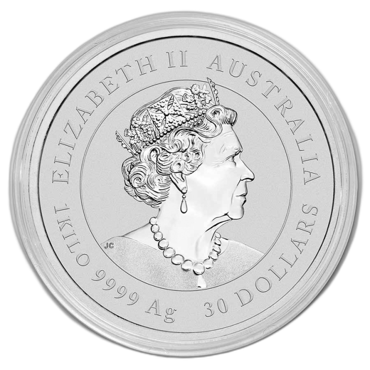 1 Kilogram silver coin Lunar 2022 back