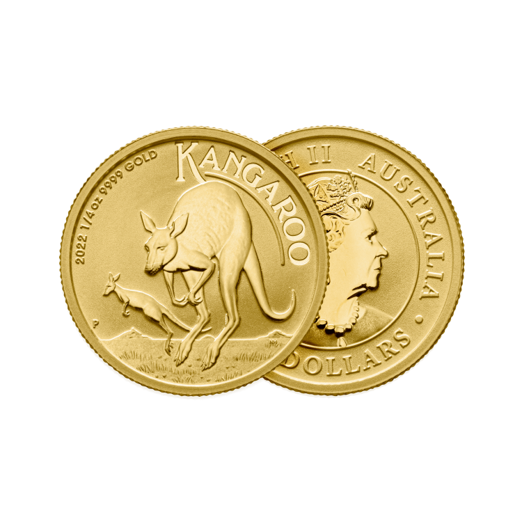 Ontwerp 1/4 troy ounce gouden Kangaroo munt 2022