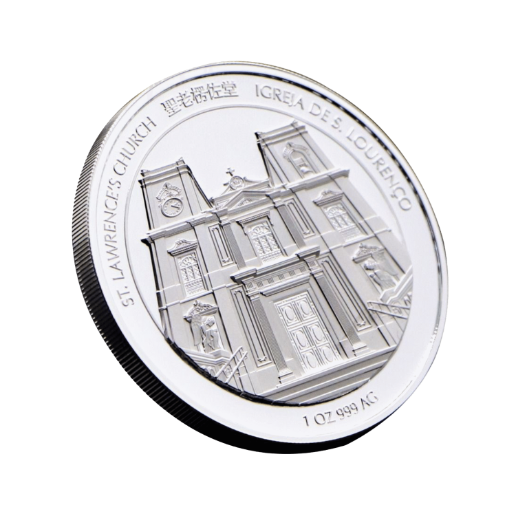 1 troy ounce zilveren munt Macao Lunar jaar van de tijger 2022 perspectief 2