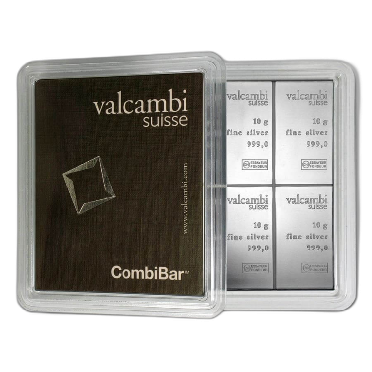 10x 10 gram zilveren CombiBar achterkant