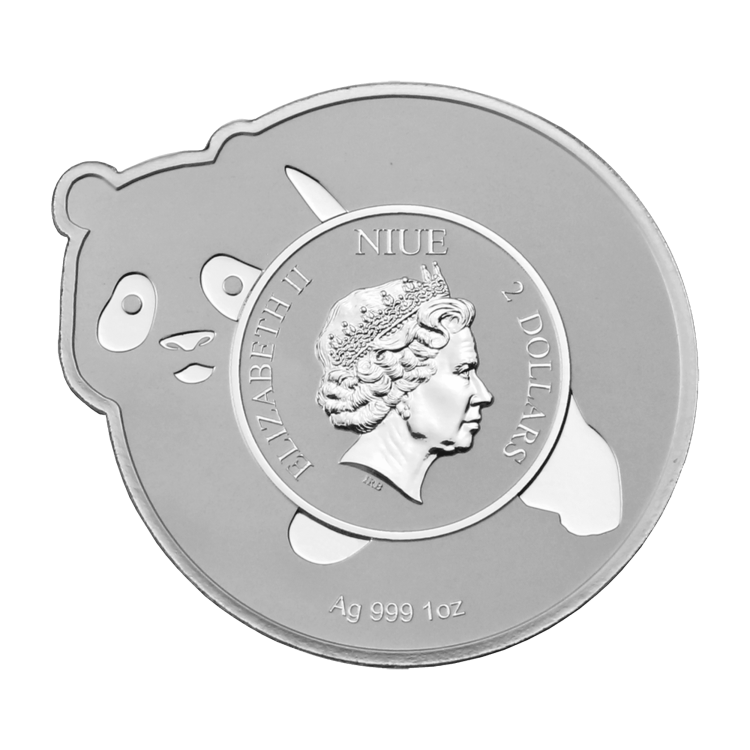 1 troy ounce zilveren Panda Make a great Figure achterkant