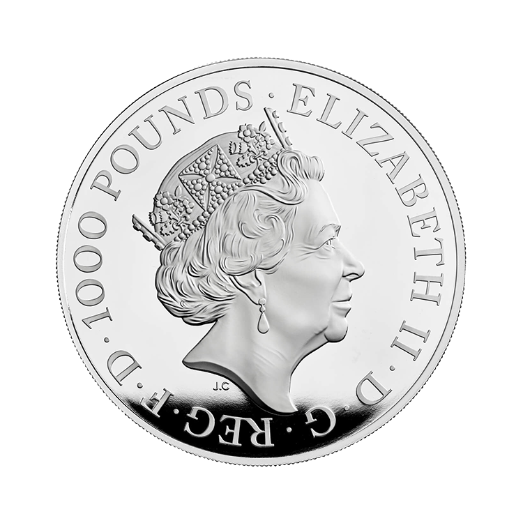 2 kilos silver coin Britannia 2022 Proof back