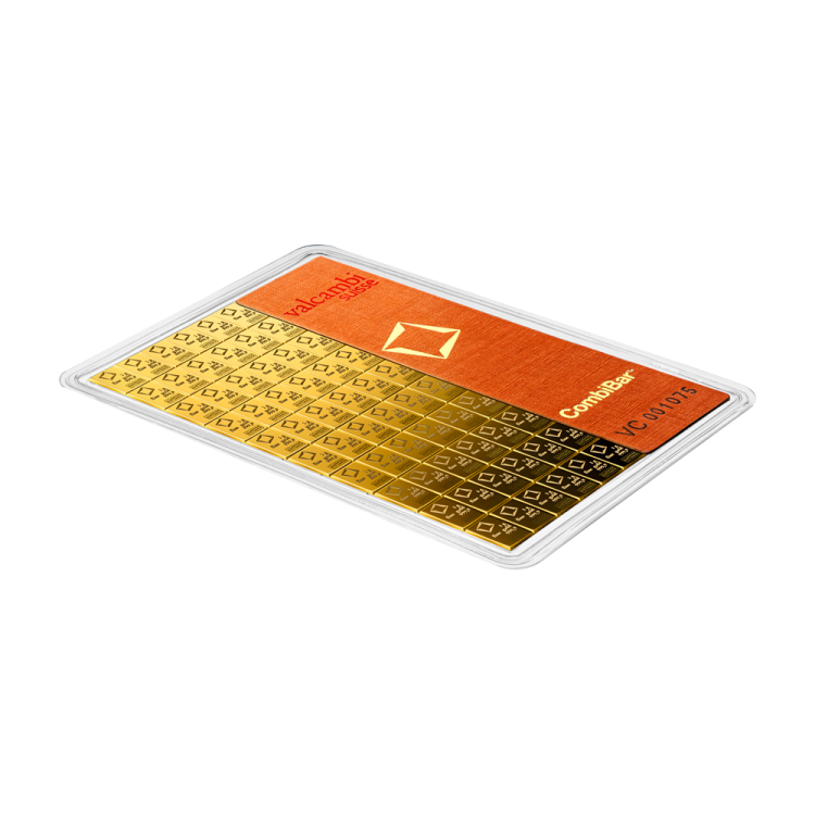 100x 1 gram gouden CombiBar perspectief 1