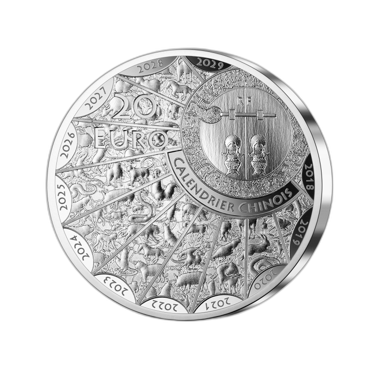 20 euro munt Frankrijk - konijn 2023 back