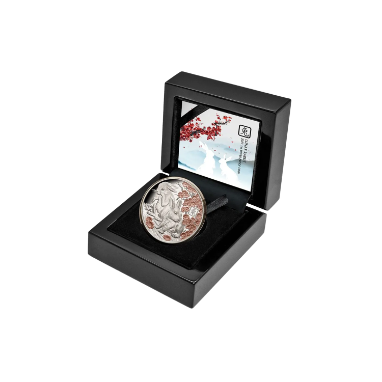 1 troy ounce zilveren munt Solomon Island Lunar 2023 perspectief 2