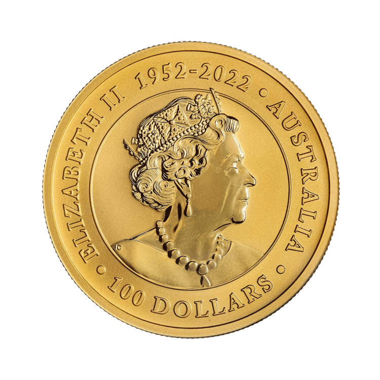 1 troy ounce gouden Kangaroo 2023 achterkant