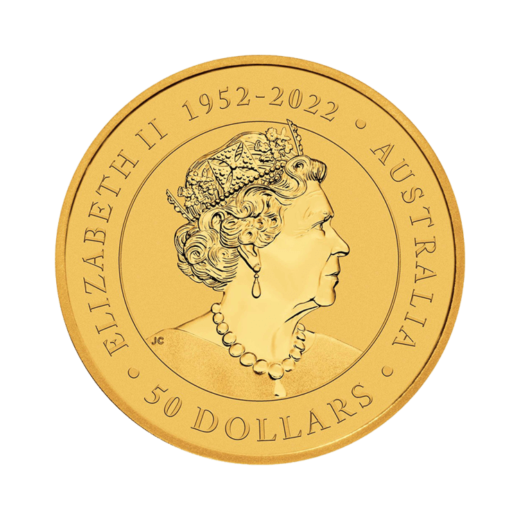 Voorkant 1/2 oz gouden Kangaroo 2023
