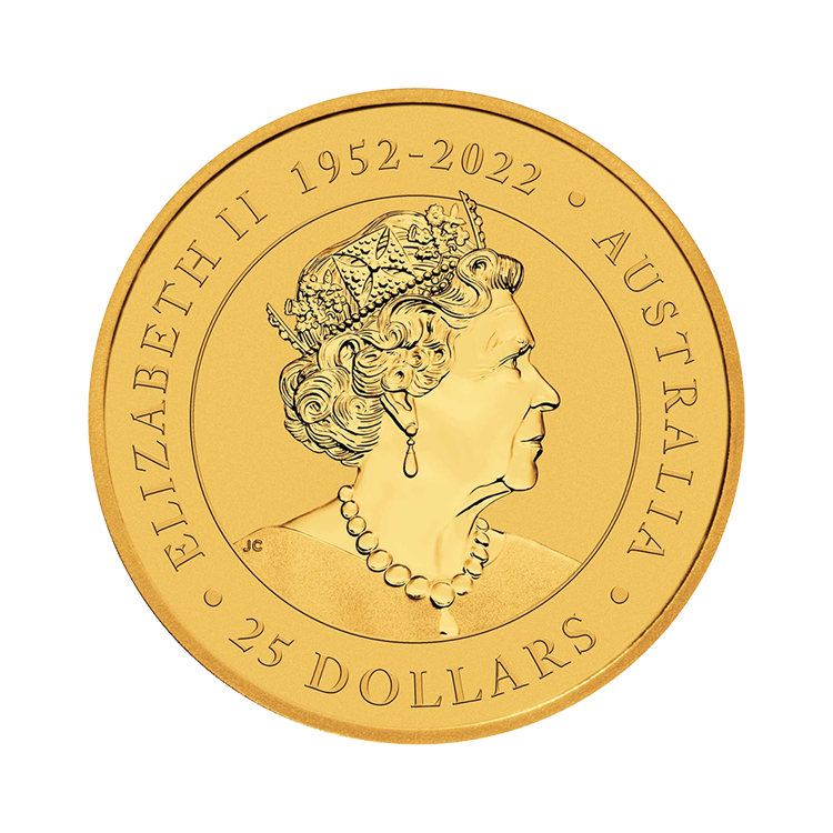 1/4 troy ounce Kangaroo 2023 achterkant