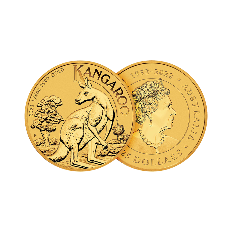 1/4 troy ounce Kangaroo 2023 design