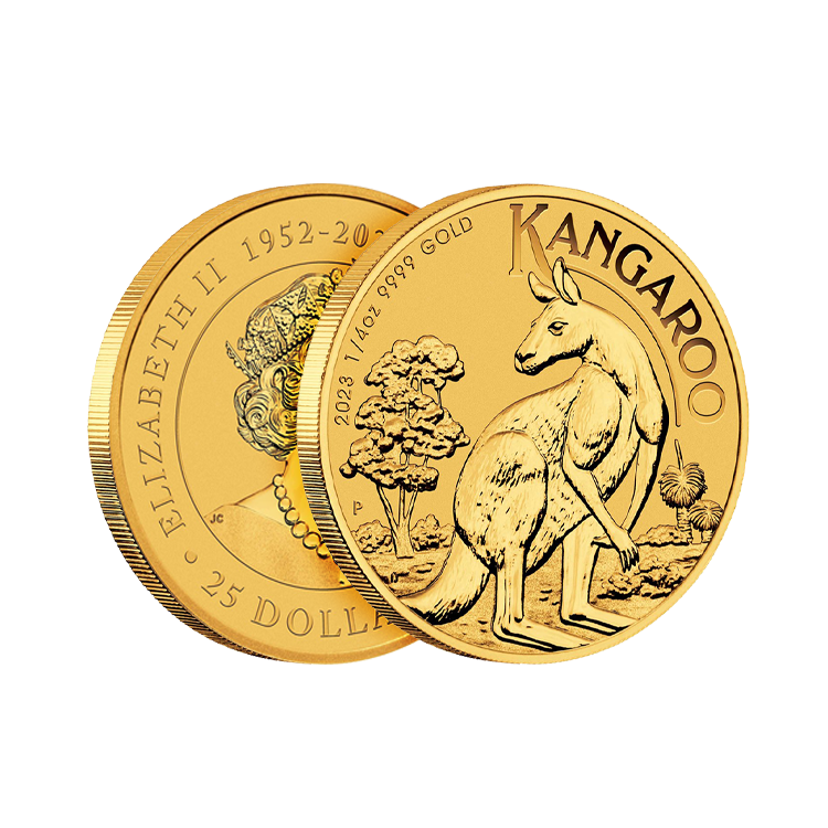 1/4 oz gouden Kangaroo munt uit 2023