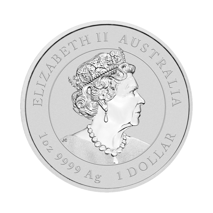 1 troy ounce zilveren Lunar Year of the Rabbit 2023 achterkant
