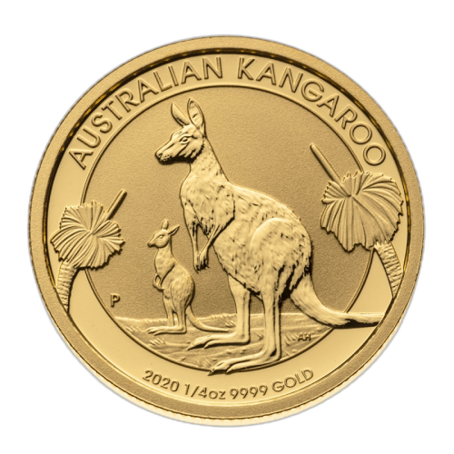1/4 Troy ounce gouden munt Kangaroo 2020 voorkant