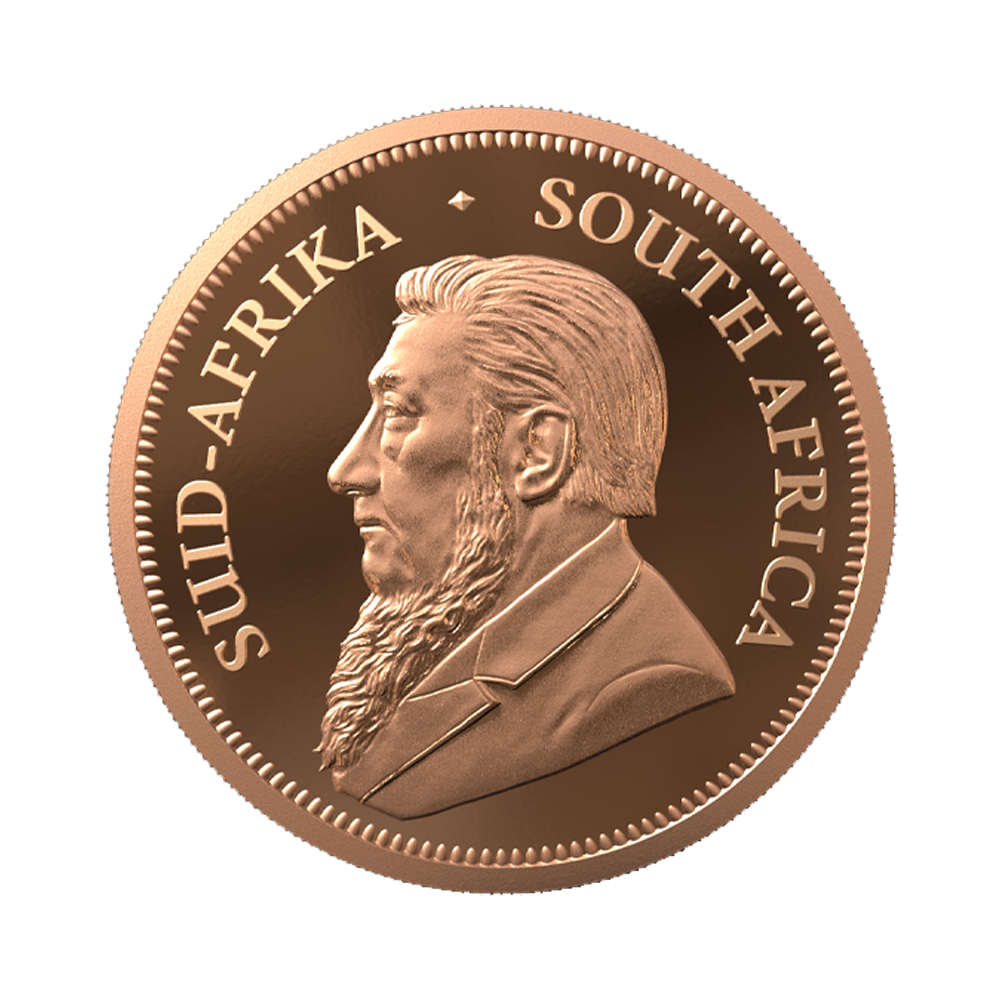1/4 troy ounce gouden munt Krugerrand 2023 proof achterkant