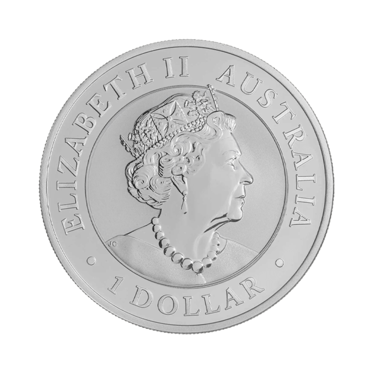 1 troy ounce silver coin Kookaburra 2023 back