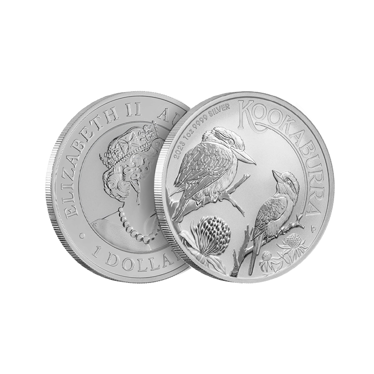 1 troy ounce silver coin Kookaburra 2023 angle 2