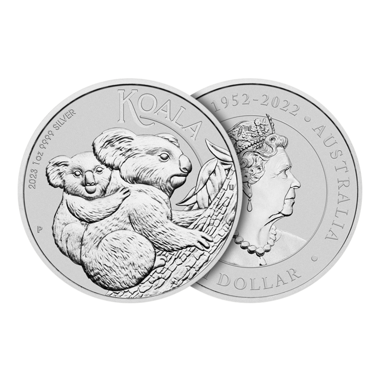 1 troy ounce silver coin Koala 2023 angle 1