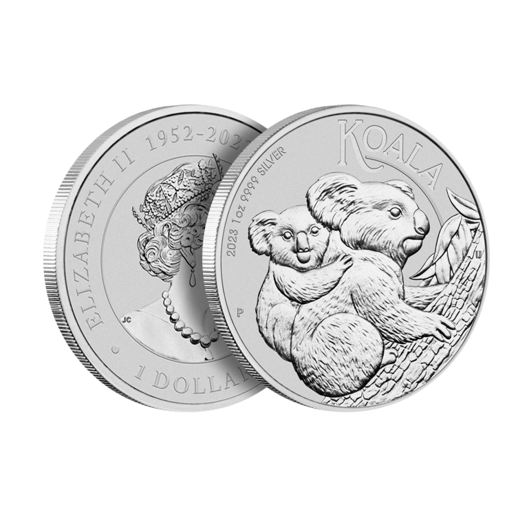 1 troy ounce silver coin Koala 2023 angle 2