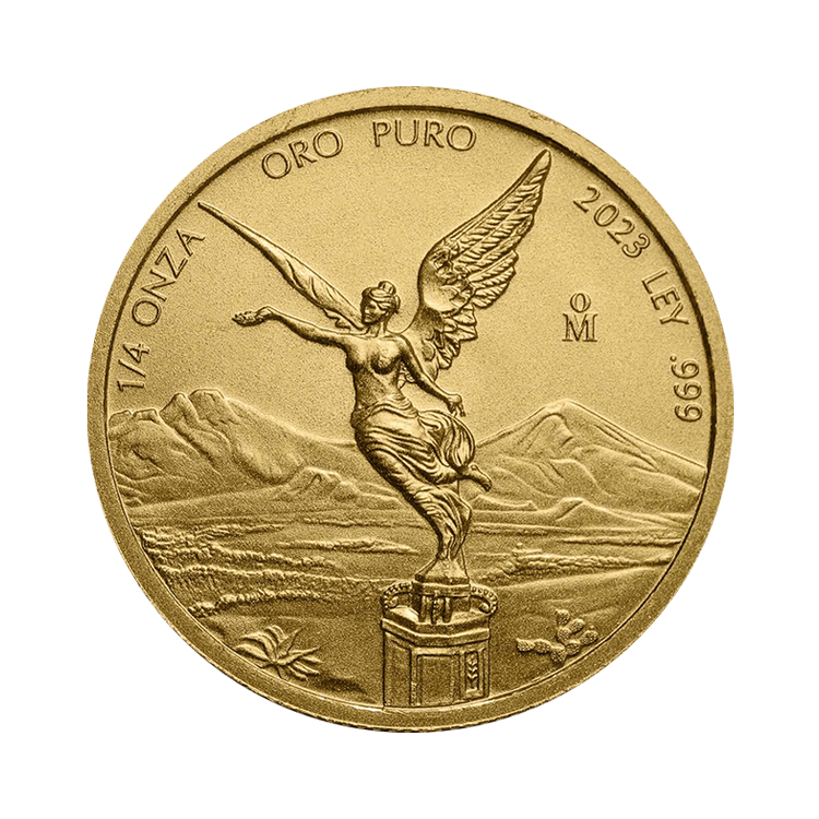 1/4 troy ounce gouden munt Mexican Libertad 2023 voorkant