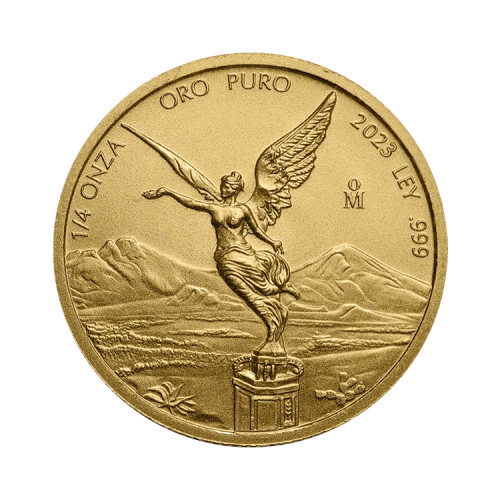 1/4 troy ounce gouden munt Mexican Libertad 2023 voorkant