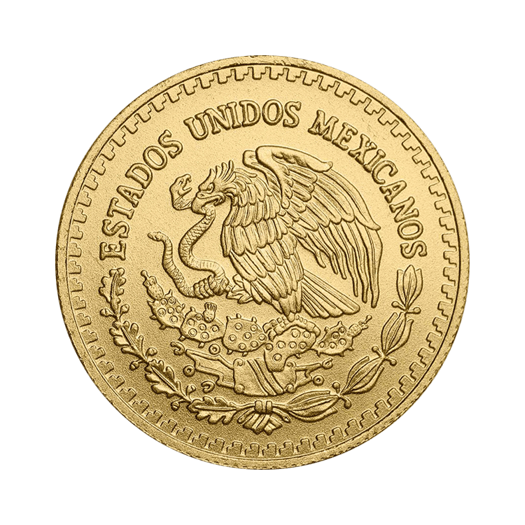 1/4 troy ounce gouden munt Mexican Libertad 2023 achterkant