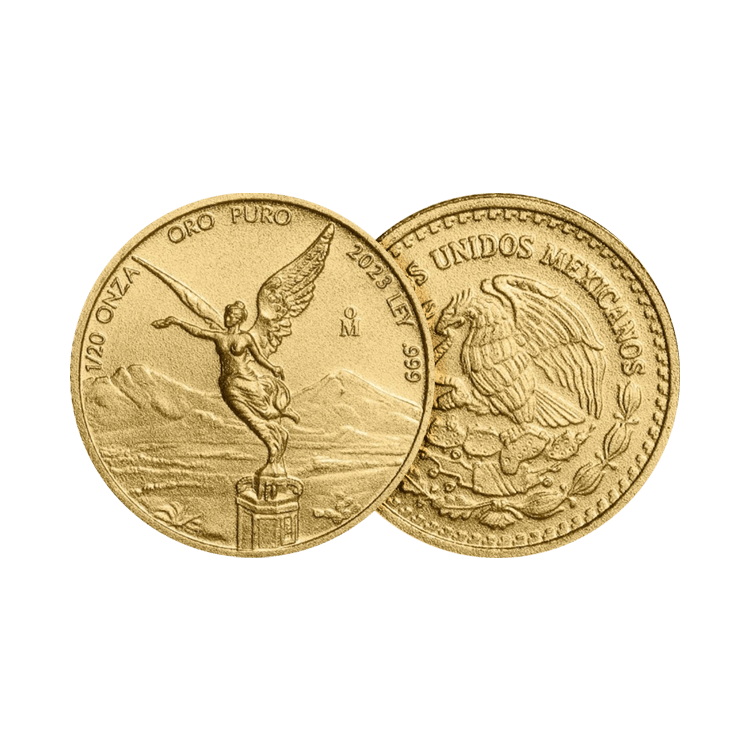 1/20 troy ounce gouden munt Mexican Libertad 2023 perspectief 1