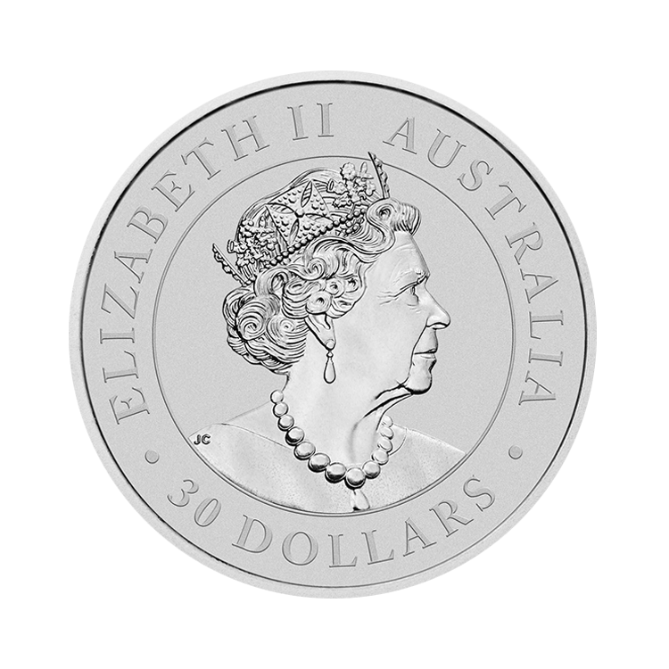 1 kilogram silver Koala coin 2022 back