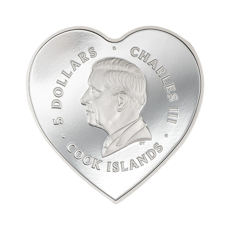 20 gram zilveren munt Brilliant Love - Rozen 2024 achterkant