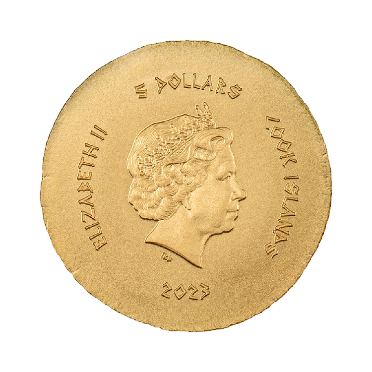 0.5 gram gouden munt Pan, Panticapaeum 2023 achterkant