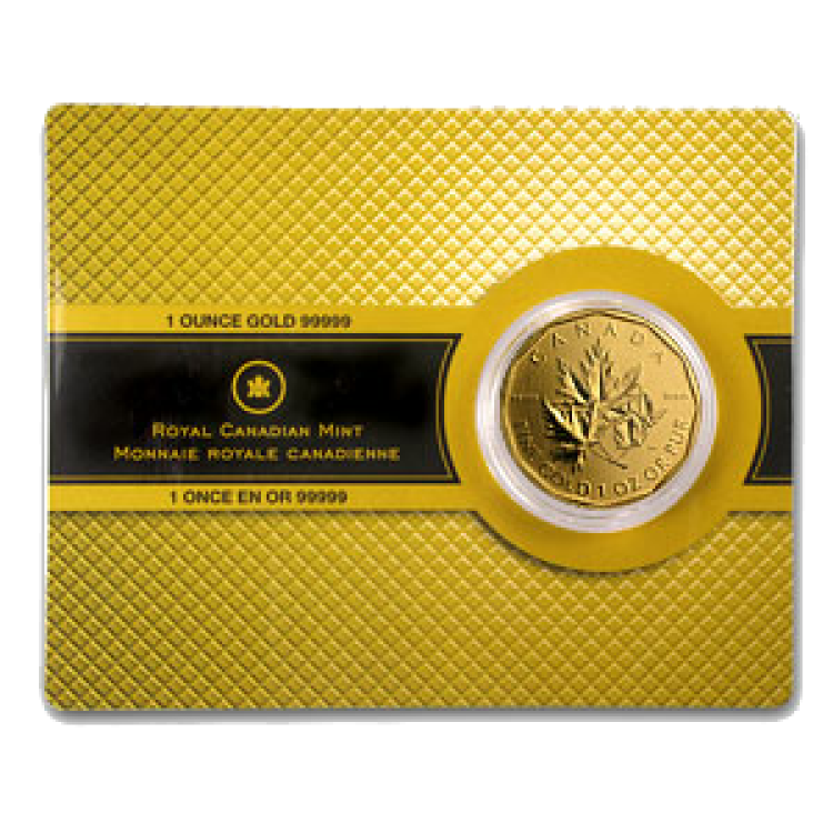 Special: Gouden 99,999% Maple Leaf munt 2009 voorkant