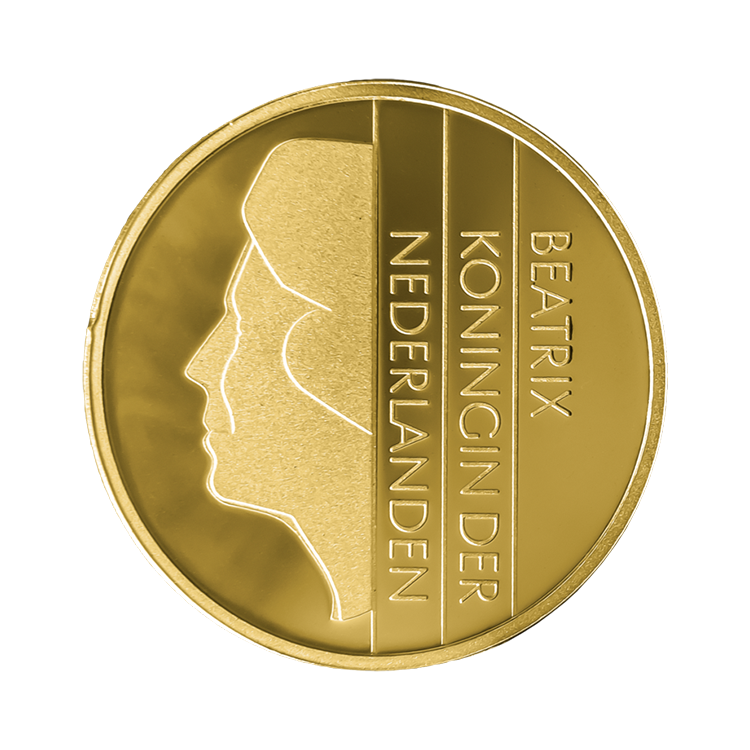 Gouden Gulden 2001 - 13,2 gram puur goud achterkant