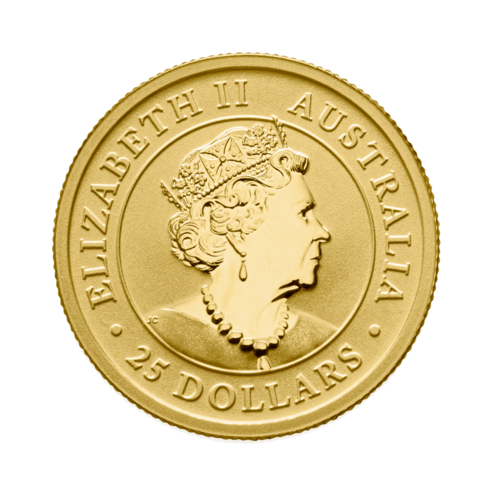 Voorzijde 1/4 troy ounce gouden Kangaroo munt