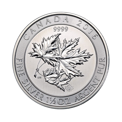 1.5 troy ounce zilveren munt divers voorkant