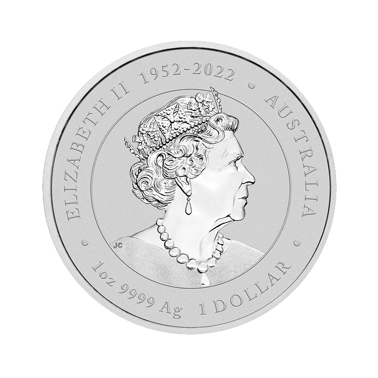 1 troy ounce silver coin Lunar 2024 back