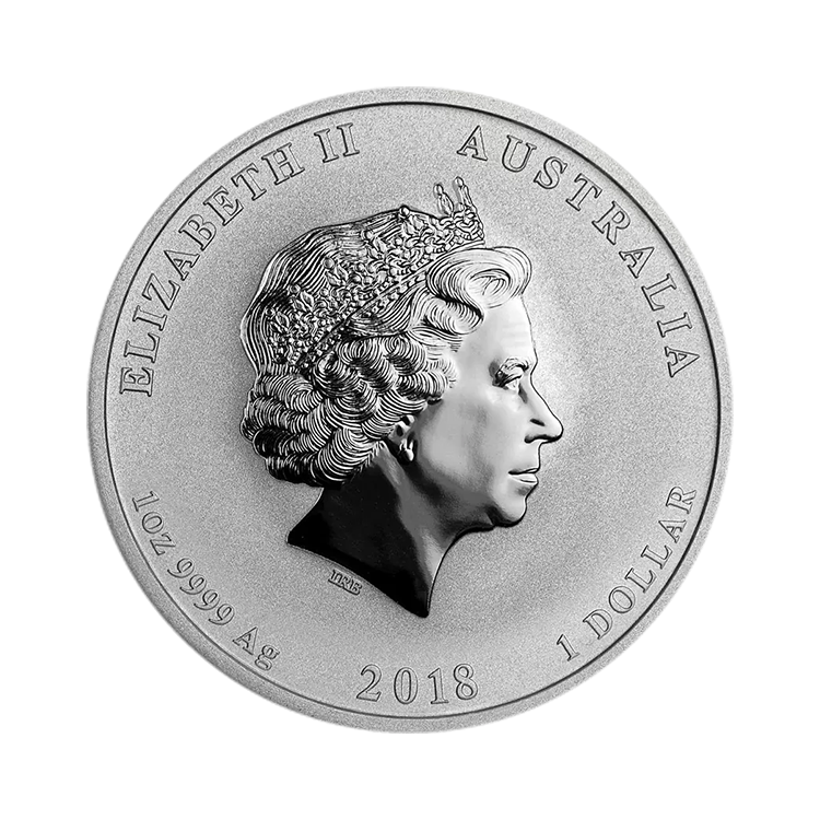 1 troy ounce silver Lunar Year of the Dog back