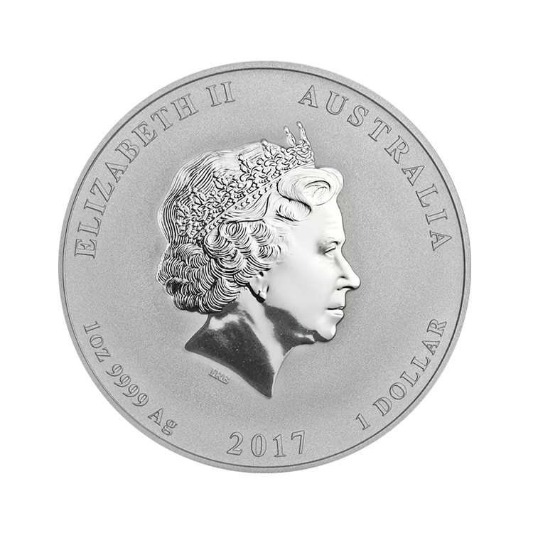 1 troy ounce silver Lunar Year of the Rooster back